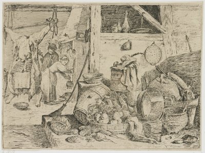 Interno di cucina da David Teniers (II) (attributed to)