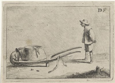 Uomo con una carriola da David Teniers (II)