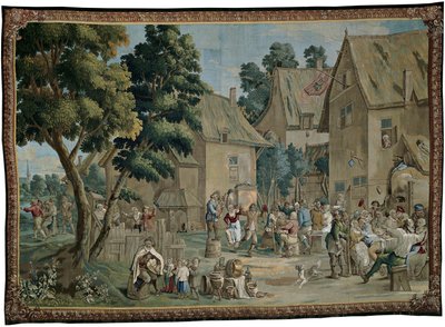 Festa del villaggio (Fiera di San Giorgio), da una serie di Teniers da David Teniers