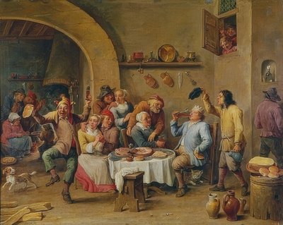 Il re beve (Le Roi Boit) da David Teniers the Elder