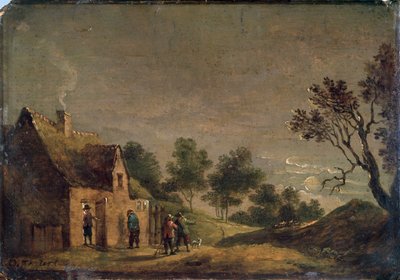 Una taverna di notte da David Teniers the Younger