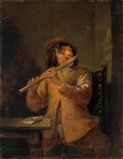 Flautista, 1630s da David Teniers the Younger