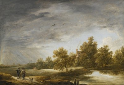 Paesaggio fluviale con arcobaleno da David Teniers the Younger