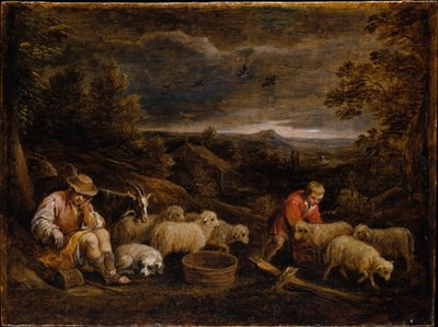 Pastori e pecore da David Teniers the Younger