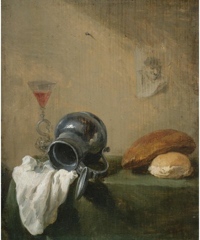 Natura morta con brocca rovesciata da David Teniers the Younger