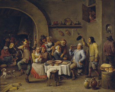 Il Re dei Fagioli La Festa del Re dei Fagioli da David Teniers the Younger
