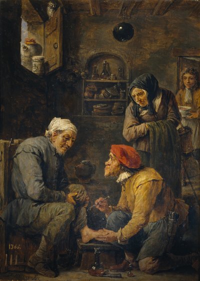 Il Chirurgo, 1630-1640 da David Teniers the Younger