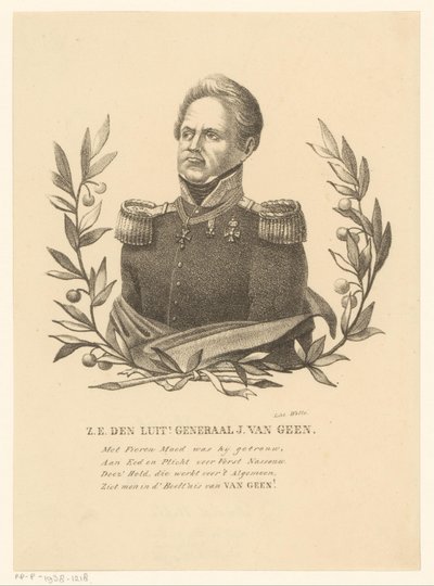 Ritratto di Josephus Jacobus van Geen da David Welle