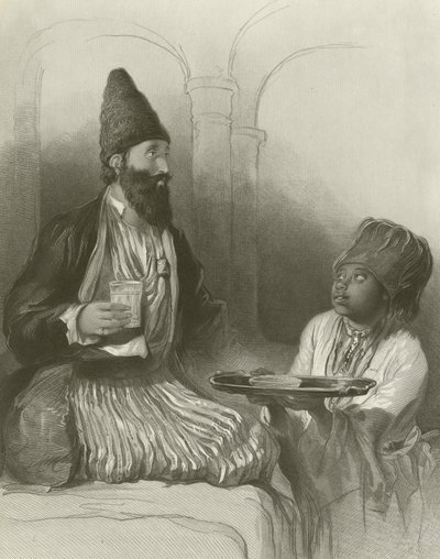 Un principe persiano, il suo schiavo gli porta lo sherbet da David Wilkie