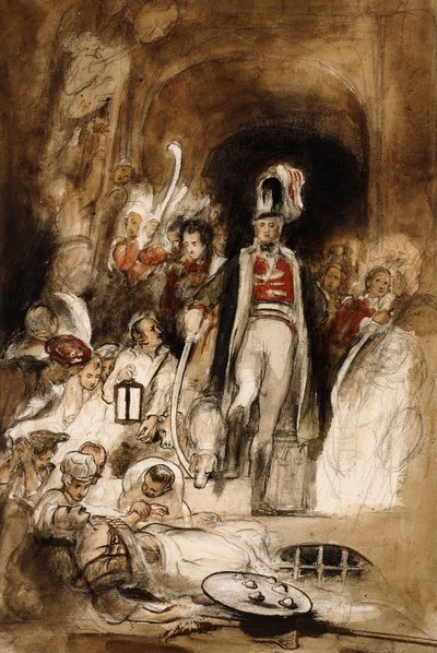 Studio per (Sir David Baird scopre il corpo di Tipu Sahib), 1838 da David Wilkie