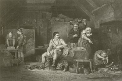 Alfred nella casetta del pastore da David Wilkie
