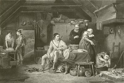 Alfred nella casetta del pastore da David Wilkie