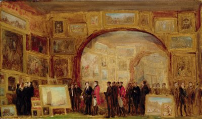 Una mostra di vecchi maestri alla British Institution da David Wilkie