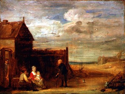 Figure vicino a una taverna di campagna da David Wilkie