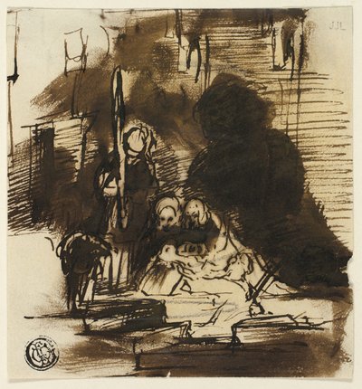 Ritrovamento dei Regalia scozzesi (recto), e Studio, Regina Vittoria e Primo Parlamento (verso) da David Wilkie