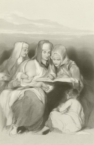 Donne ebree che leggono le Scritture a Gerusalemme da David Wilkie