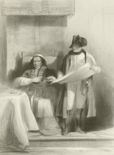 Napoleone e il Papa a Fontainebleau da David Wilkie