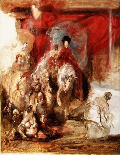 Regina Vittoria a cavallo da David Wilkie