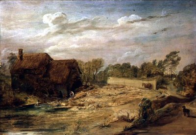 Lavaggio delle pecore nel Wiltshire da David Wilkie