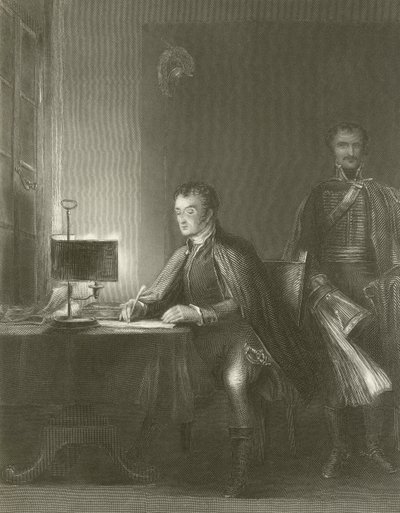 Il Duca di Wellington scrive i suoi dispacci da David Wilkie