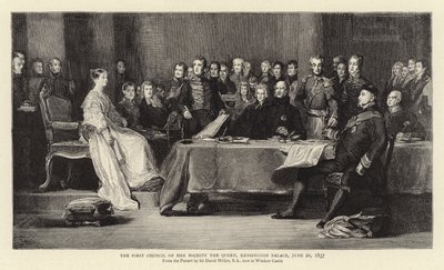 Il primo consiglio di Sua Maestà la Regina, Kensington Palace, 20 giugno 1837 da David Wilkie