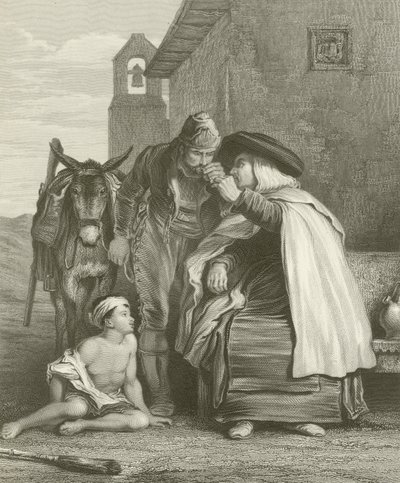 Il guerrigliero che si congeda dal suo confessore da David Wilkie