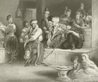 Corriere turco che racconta la notizia della cattura di Acri da David Wilkie