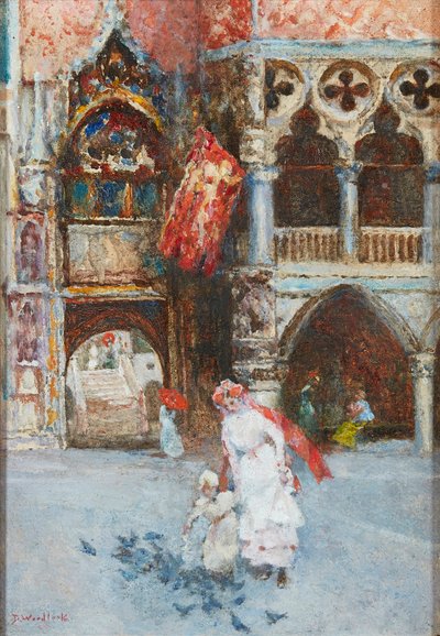 Nutrire i piccioni, Piazza San Marco, Venezia da David Woodlock