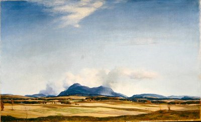 Nuvole autunnali, le colline di Ochil, c.1930 (olio su tela) da David Young Cameron