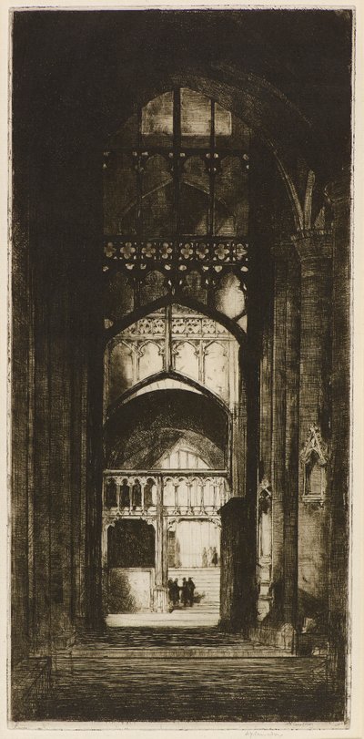 Interno della Cattedrale di Gloucester da David Young Cameron