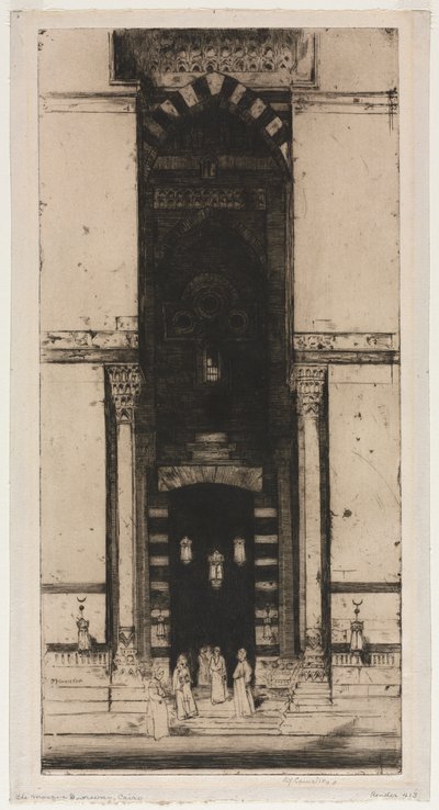 La porta della moschea, Il Cairo da David Young Cameron