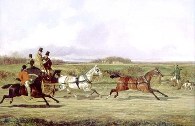 Un cacciatore che passa un tandem con uno sportivo vicino a uno stile da David of York Dalby