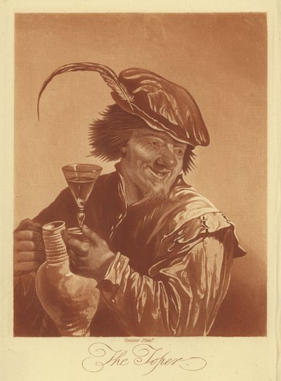Il bevitore da David the Younger (after) Teniers