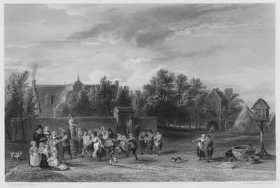 La festa del villaggio, dal quadro nella Collezione Reale da David the Younger (after) Teniers