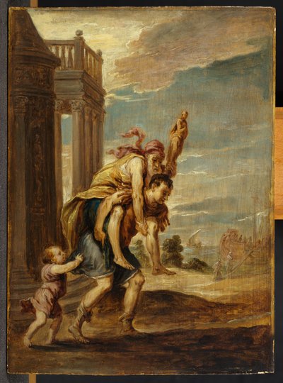 Enea fugge da Troia da David Teniers the Younger