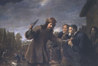 Attacco a un Villaggio, 1648 da David Teniers the Younger