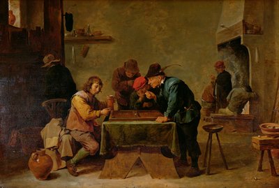 Giocatori di backgammon, c.1640-45 da David Teniers the Younger