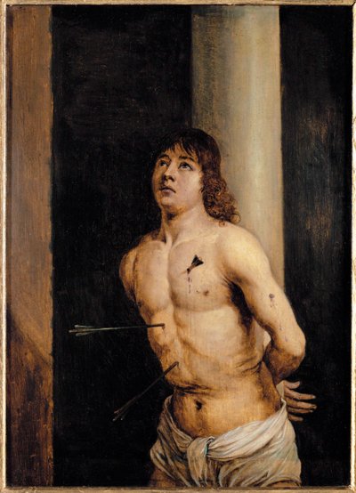 Copia del San Sebastiano di Antonello da Messina ... da David the Younger Teniers