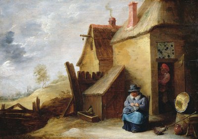 Cottage in un paesaggio da David the Younger Teniers