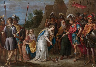 Eustazio intercede in favore di Armida con Goffredo di Buglione da David Teniers the Younger