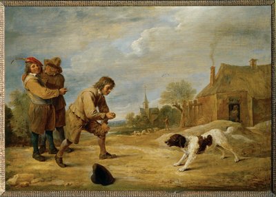 Contadino con cane da David the Younger Teniers