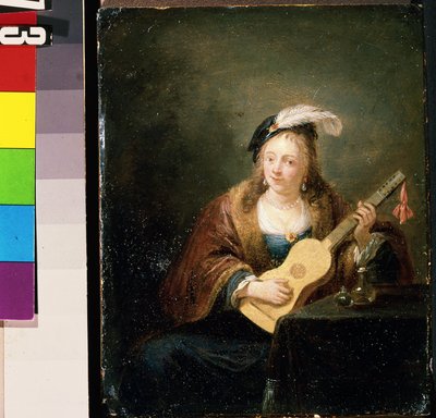 Donna con chitarra da David Teniers the Younger