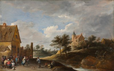 Paesaggio con contadini che ballano, c.1645-50 da David Teniers the Younger