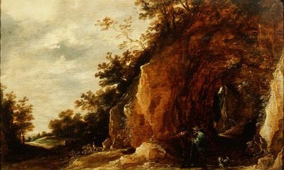 Paesaggio con Viaggiatori (uno di una coppia) da David Teniers the Younger