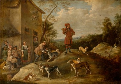 Cacciatori a Riposo da David the Younger Teniers