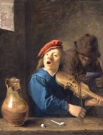 Il violinista da David Teniers the Younger