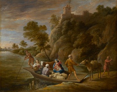 La fuga in Egitto da David Teniers the Younger