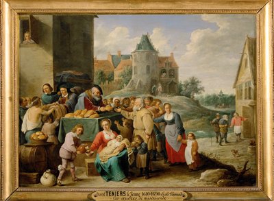 I sette atti di misericordia - Nutrire gli affamati ... da David the Younger Teniers