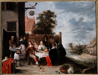 La festa del figlio prodigo da David Teniers the Younger