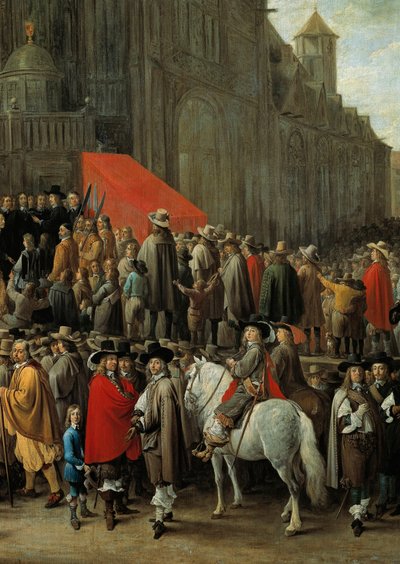 Il gioco del papegai a Bruxelles nel 1652 (dettaglio) da David Teniers the Younger